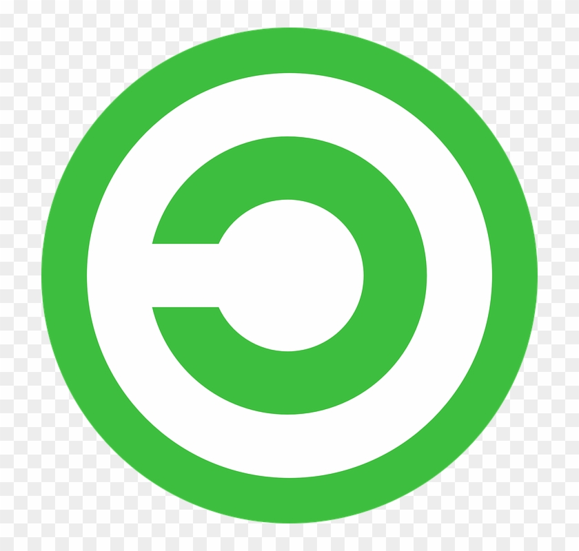 Copyright Inverse Copyrighted Circle Green Icon - Info Icon Png Green #127384