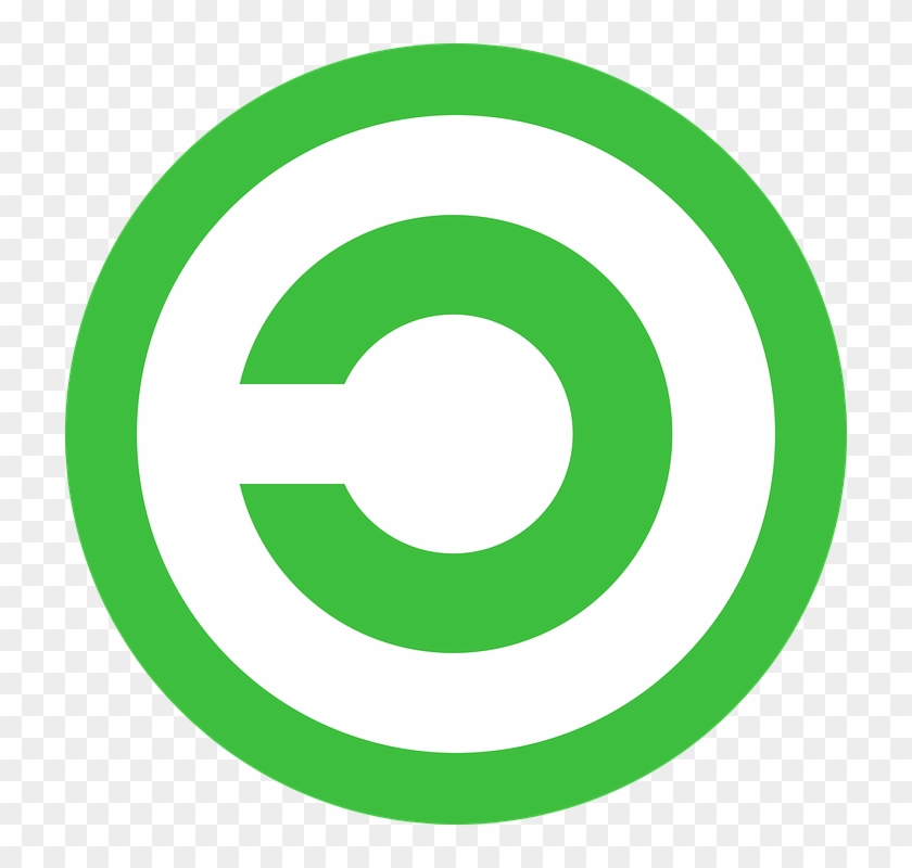 Copyright Inverse Copyrighted Circle Green Icon - Info Icon Png Green #127384