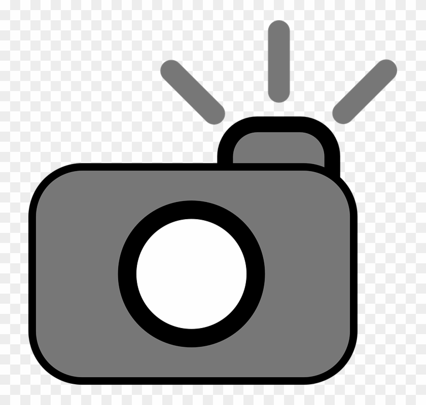 Camera Photography Cam Flash Symbol - Camera Clip Art #127392