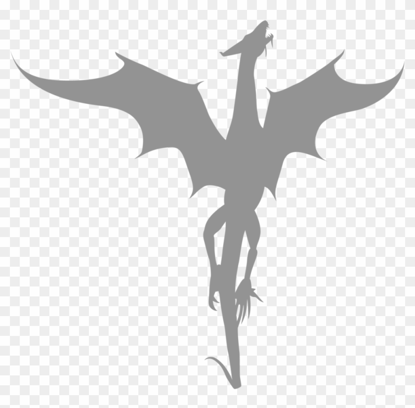 Vector Dragon Silhouette By Watyrfall On Deviantart - Transparent Dragon Silhouette #127446