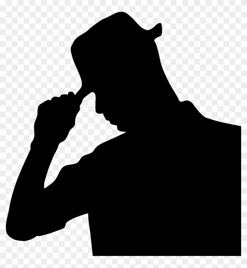 Man Wearing Hat - Man With Hat Silhouette #127665