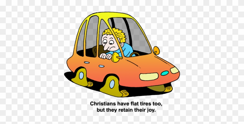 Flat Tires - Cartoon Car Flat Tire #127929