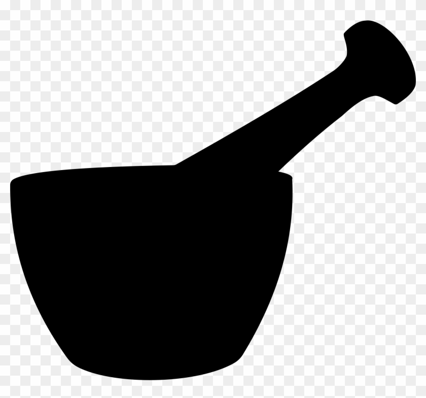 Pharmaceuticals Mortar And Pestle By - Mortar And Pestle Silhouette #128136