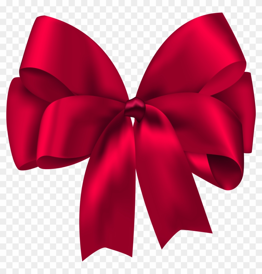 Beautiful Red Bow Png Clipart - Red Bow Png #128247