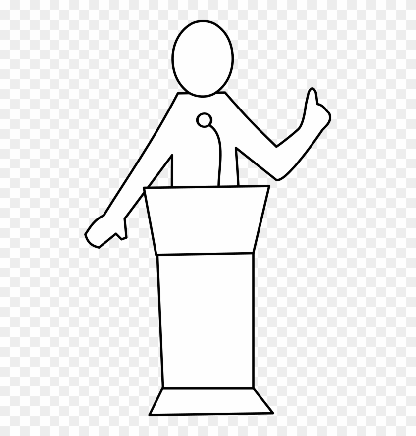 Medium Image - Speech Clipart Black And White #128361