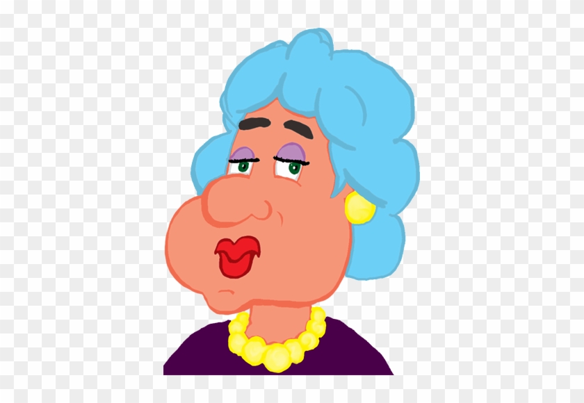 Old Lady In Pearls - Old Cartoon Png #128833