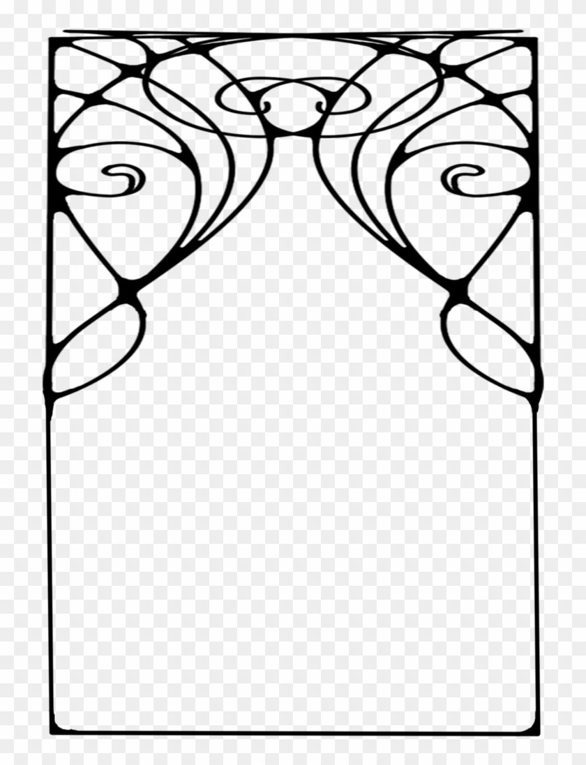 516 Nouveau Frame 04 By Tigers-stock On Clipart Library - Art Deco Transparent Frames Png #128950