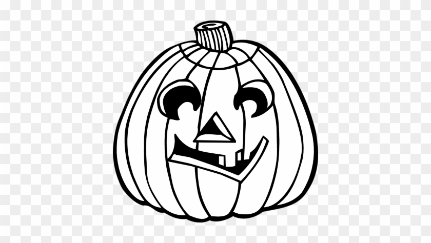 Jack O Lantern Clipart Black And White - Halloween Black And ...