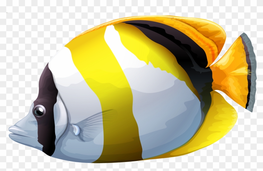 Chaetodon Butterfly Fish Png Clipart - Lined Butterflyfish #129146