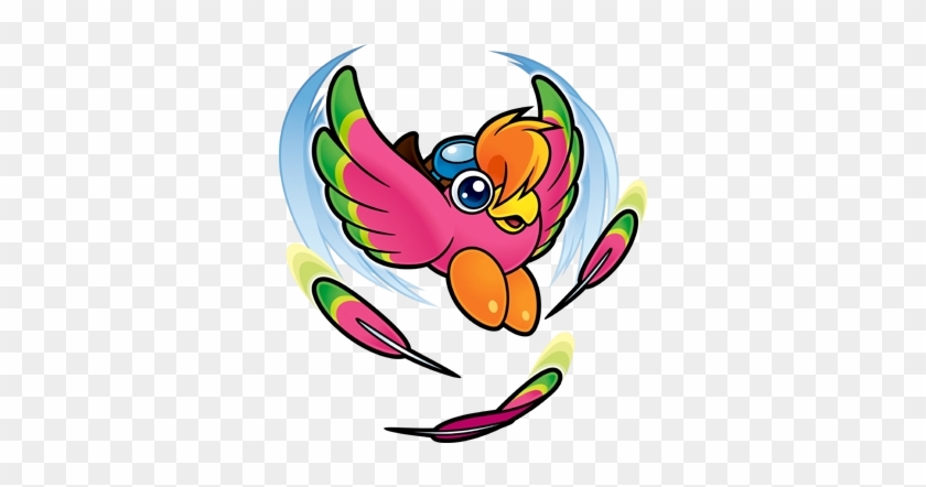 They Hold The Wing Ability When Swallowed And Are Also - Kirby Star Allies Birdon #679966