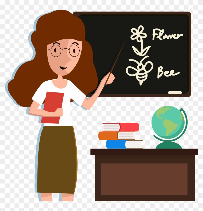 Student Teacher Classroom Cartoon - English Teacher Images Cartoon #680049