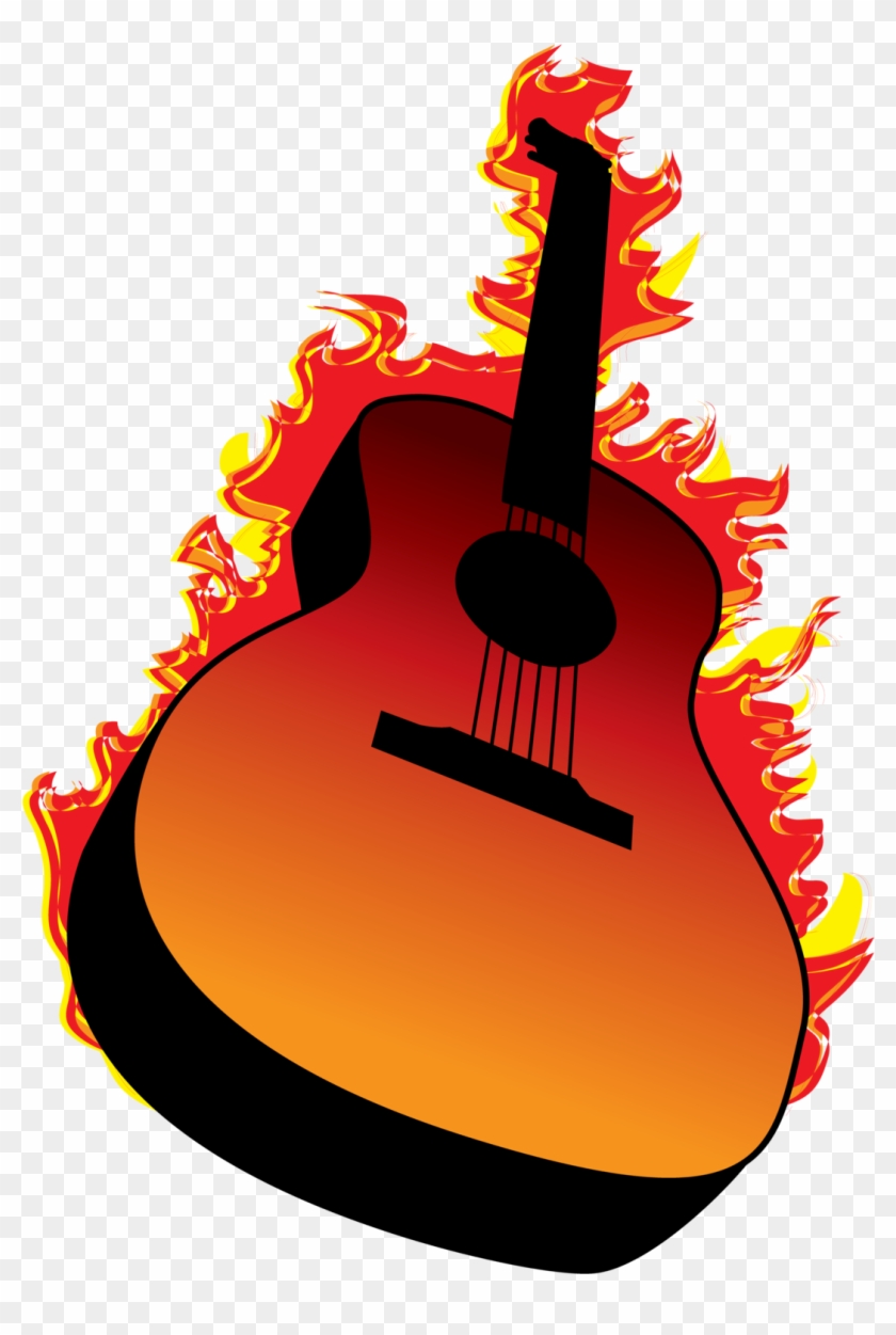 Burning Guitar - Acoustic Guitar #680400