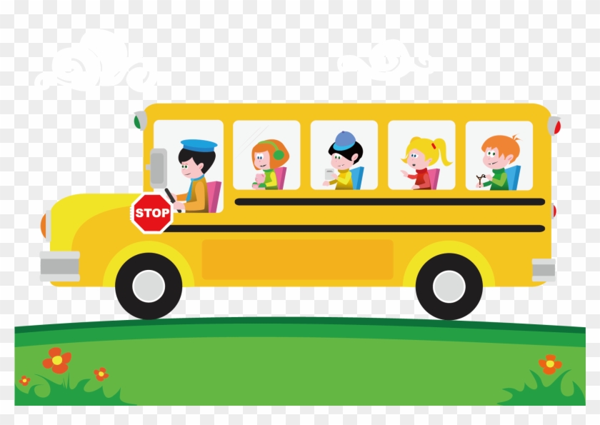 School Bus Cartoon Clip Art - School Bus Cartoon Clip Art - Free  Transparent PNG Clipart Images Download