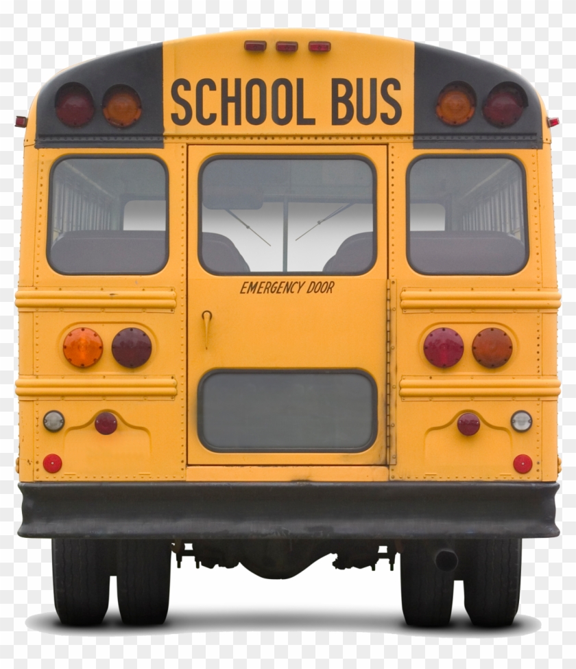 Bus Back Cutout - Back Of School Bus #680512