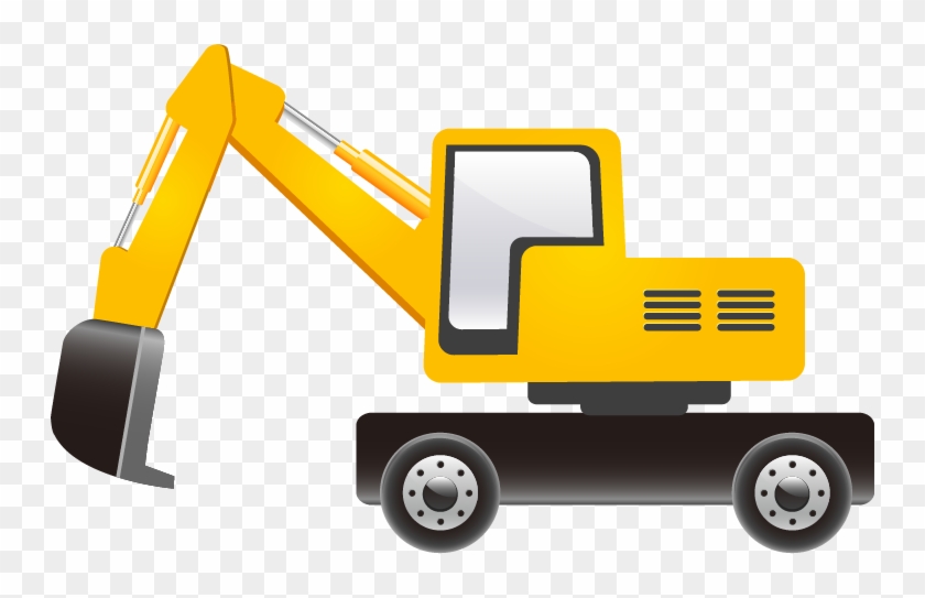 Excavator U30e6u30f3u30dc Heavy Equipment Illustration - Excavator U30e6u30f3u30dc Heavy Equipment Illustration #680558