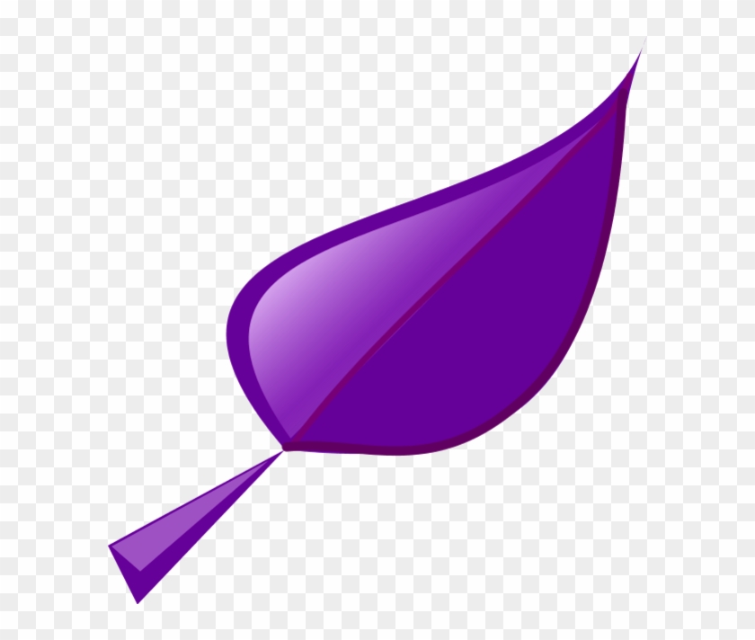Purple Green Leaf Clipart - Purple Leaf Clip Art #680646