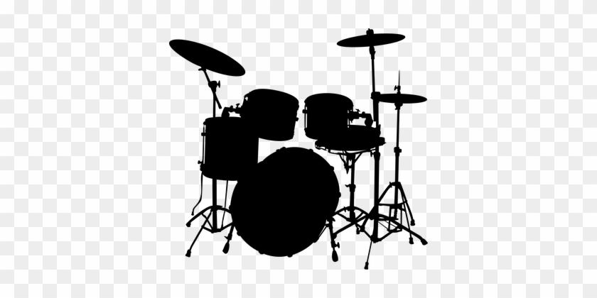 Audio Aural Cymbals Drums Ears Hearing Ins - Drums Silhouette Png #680654