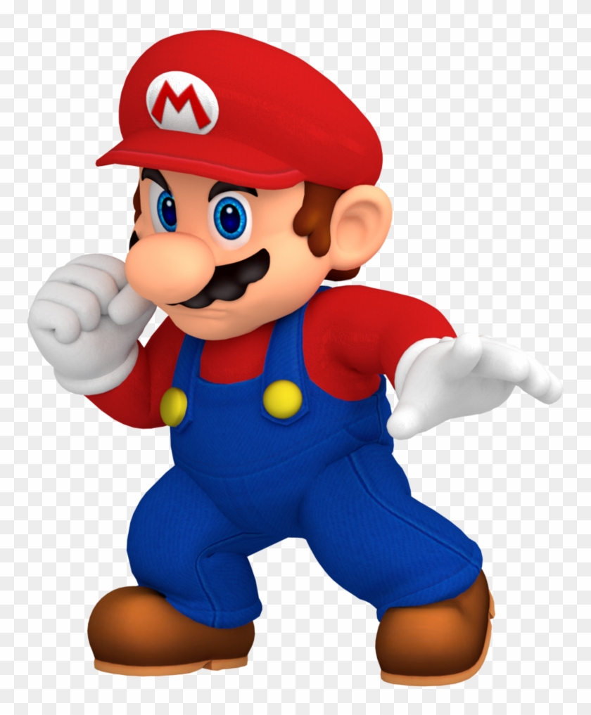Ssb4 Mario Render Updated By Nintega Dario-dbswq9y - Super Smash Bros Mario #680835