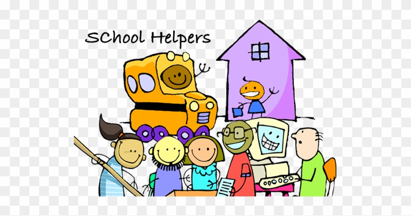 Who Are The Helpers In Our School - Helpers In The School #680855