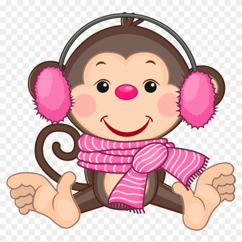 31 - Monkey Pink Kartun #680953