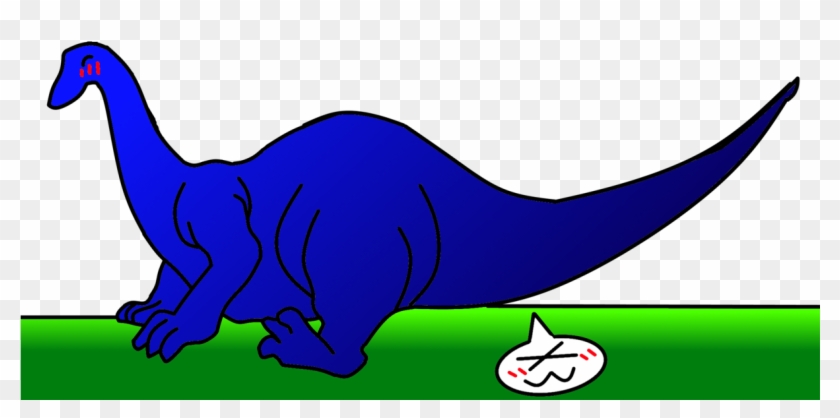 Blue The Dinosaur Sits On His Owner By Lorenzsandi - Cartoon #681050