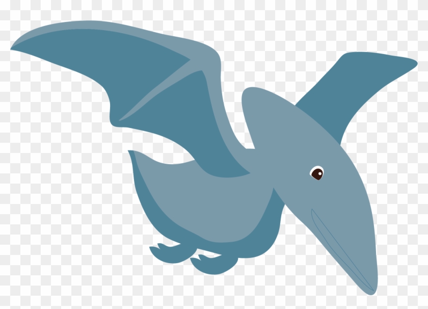 Dinosaur Euclidean Vector Illustration - Blue #681078