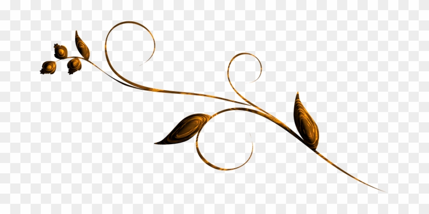 Swirl Decorative Leaves Decor Fancy Orname - ตกแต่ง ใบ งาน #681087