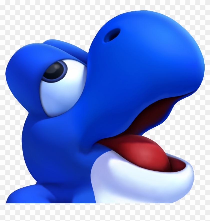 Blue Dinosaur Going Blind , - Baby Red Yoshi #681170