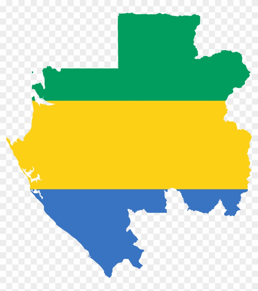 Gabon - Gabon Flag Map #681195