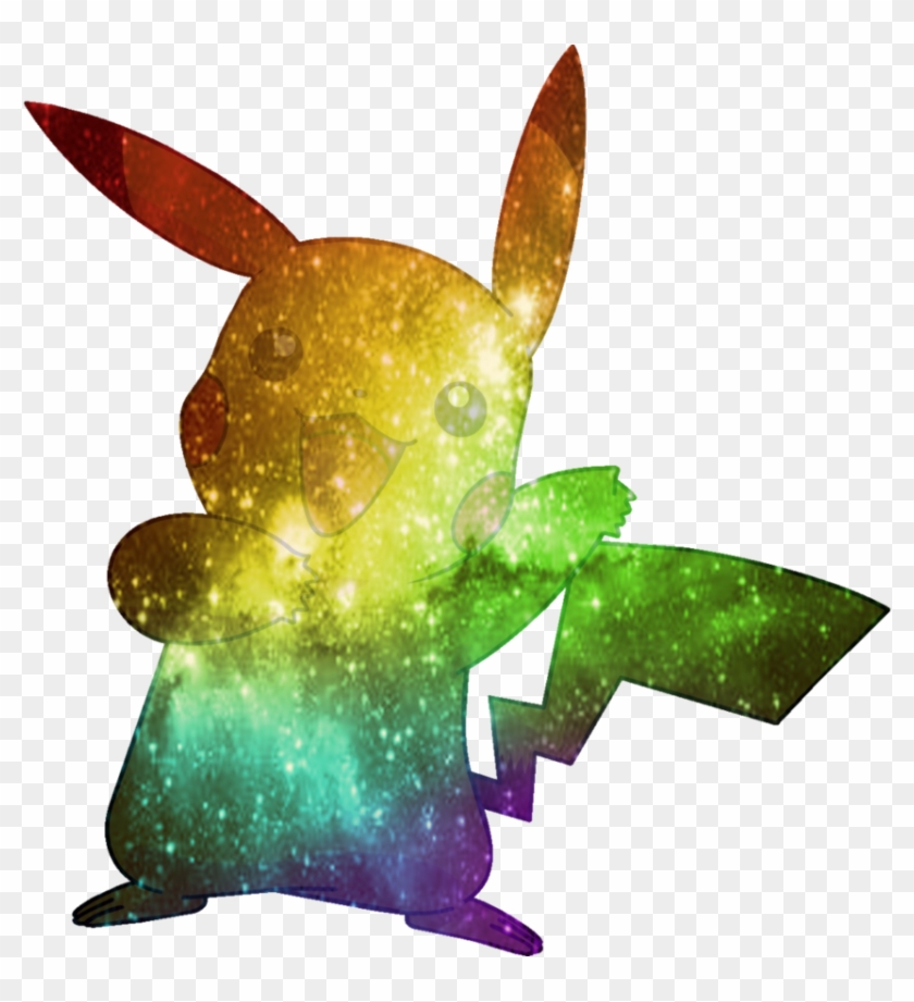 Rainbow Galaxy Pikachu By Crystalwindrhyka - Galaxy Pokemon #681277