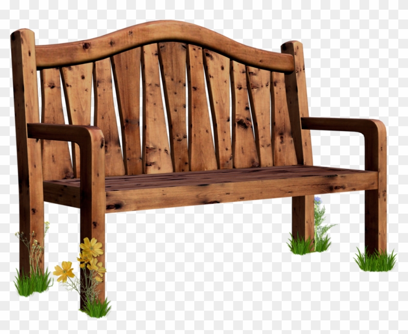 Wooden Park Bench - Bench Clip Art Png #681363