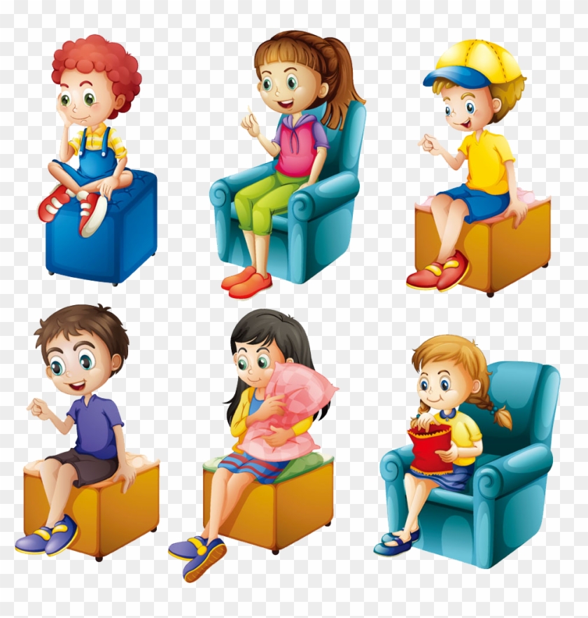 Sitting Stock Illustration Illustration - Sitting Stock Illustration Illustration #681527