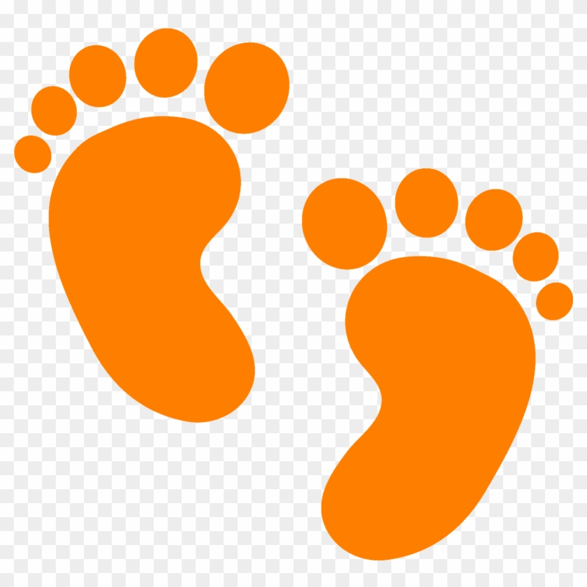00, We Break Off Into Math Rotations/centers - Baby Feet Silhouette Png #681473