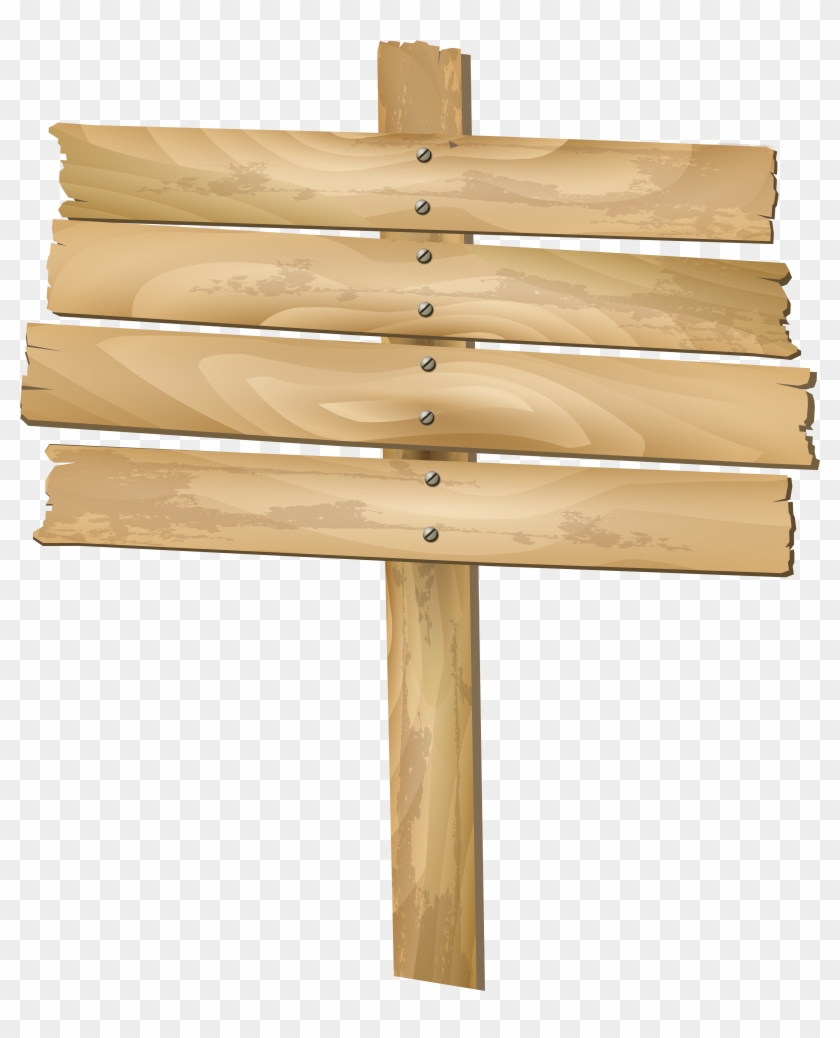 Sign Clipart Rustic Wood - Wood Sign Clipart Png #681508