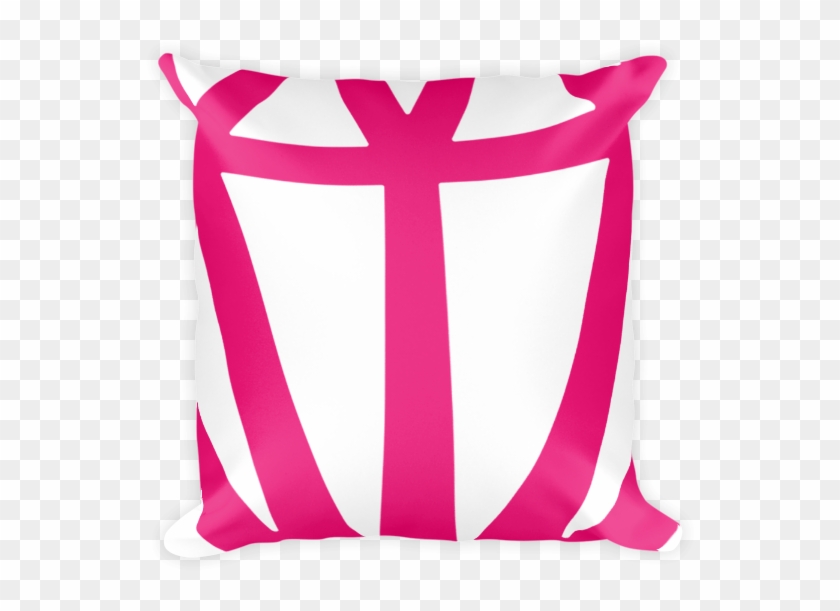White & Hot Pink Modern Boho Pillow Olivia Ii - Bag #681803