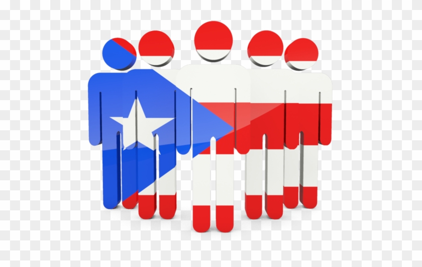 Illustration Of Flag Of Puerto Rico - Puerto Rico With People #681812