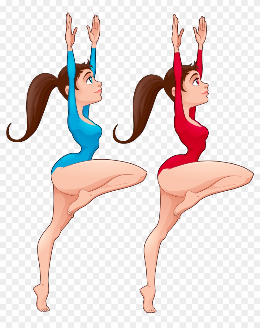 Artistic Gymnastics Illustration - Artistic Gymnastics Illustration #682010