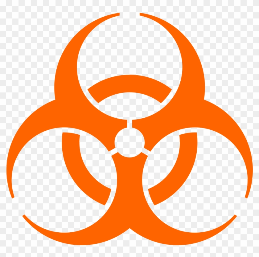 Biohazard Symbol Orangesvg Wikipedia - Symbol For The Plague #682024