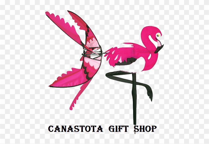 34" Flamingo Bird Spinners Upc - Bird Wind Spinner Pink Flamingo #682059