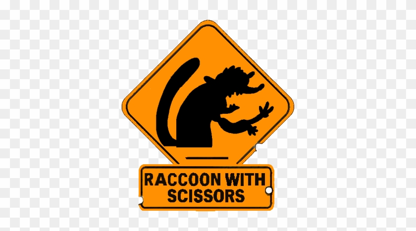 Raccoon With Scissors By Panzerknacker73 - Running With Scissors #682147