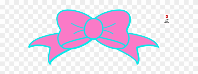 Polka Dots Bow Black Hot Pink Clip Art Vector Online - Hot Pink Large Bows #682208