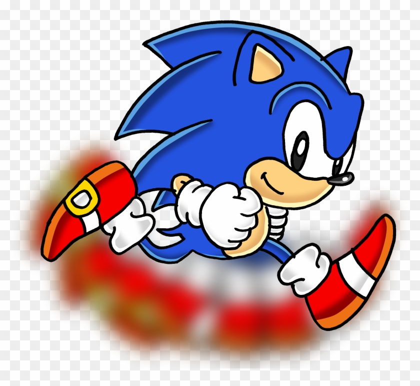 Classic Sonic - Running - Sonic The Hedgehog Running #682232