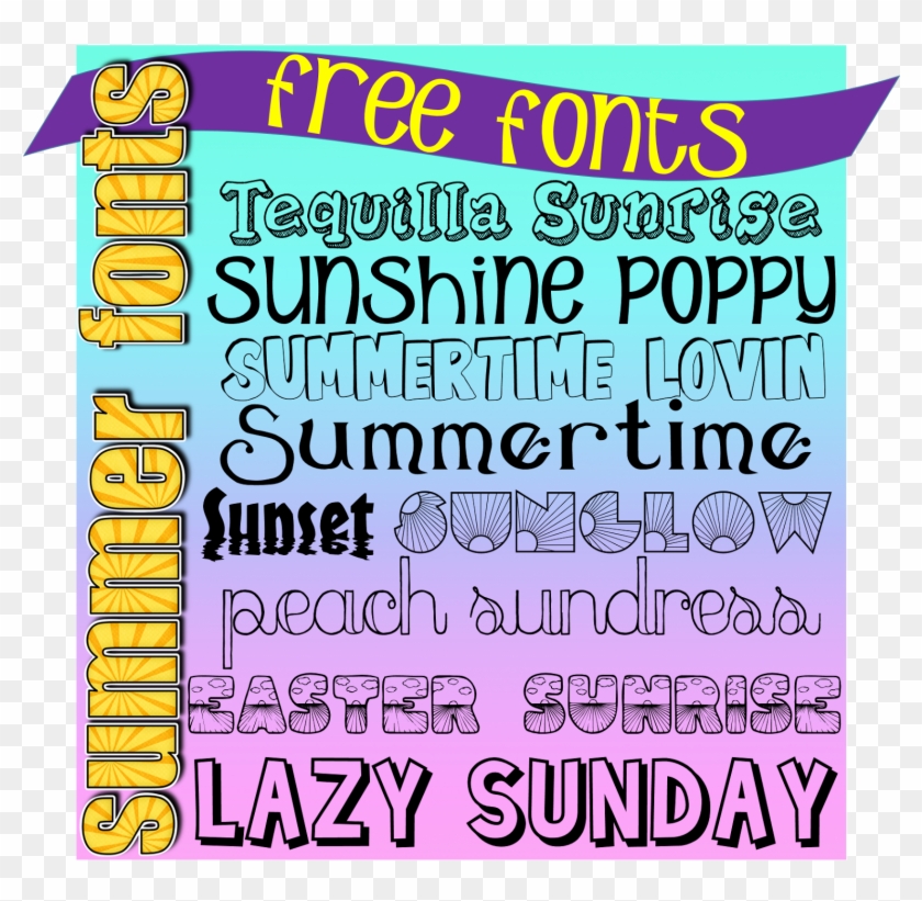 Tequilla Sunrise - Free Summer Fonts #682307