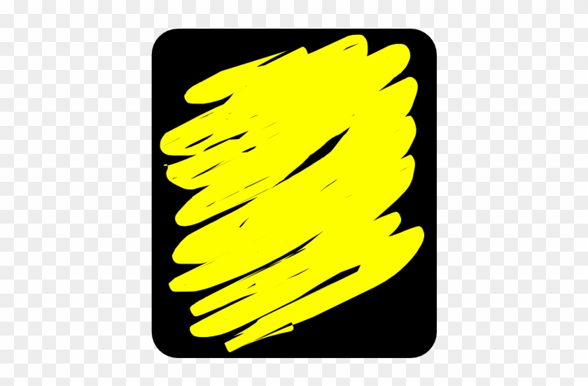 Yellow Crayon Scribble Png #682363