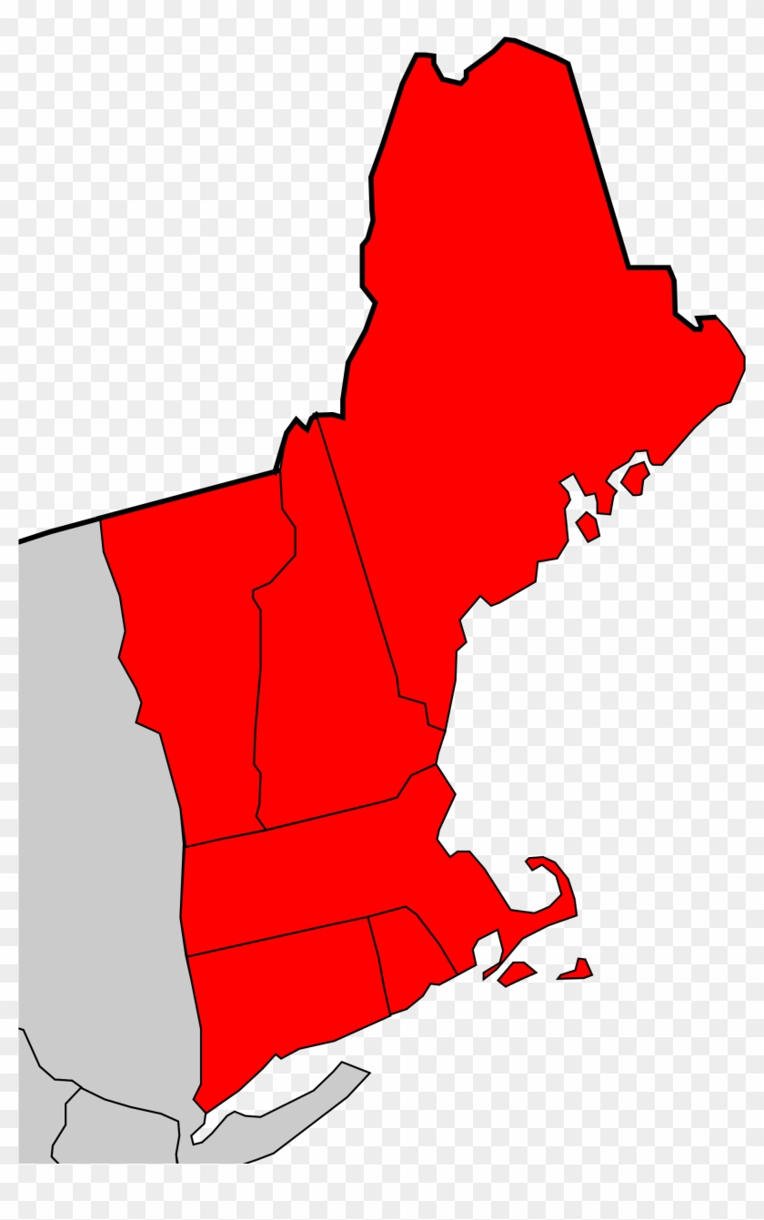 New England Usa Closeup - New England Region Of Usa #682451