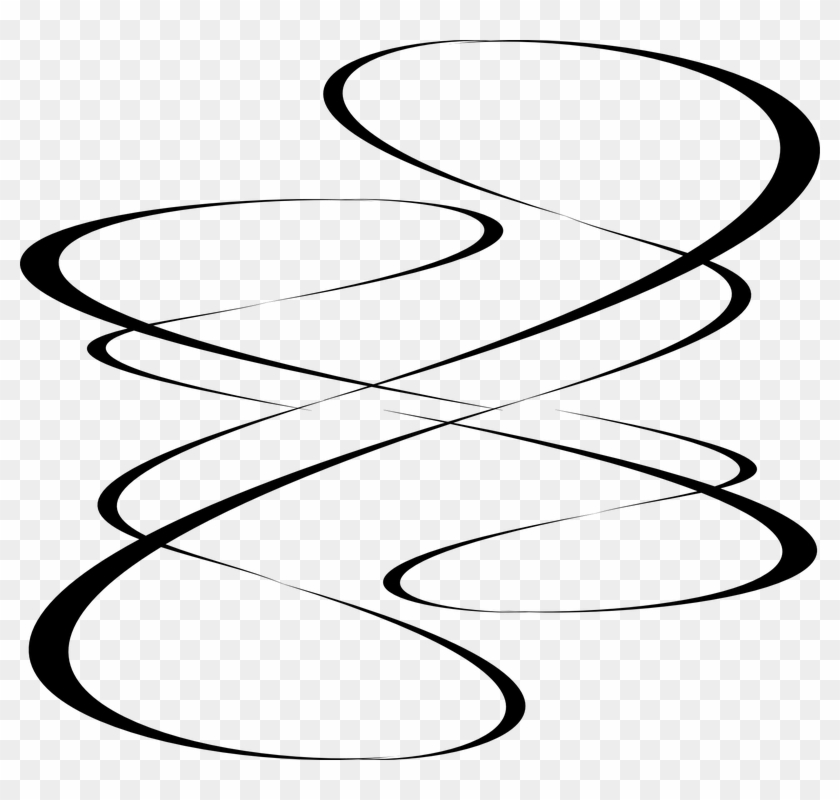 Curl Clipart Curved Line - Fancy Lines Clip Art #682518