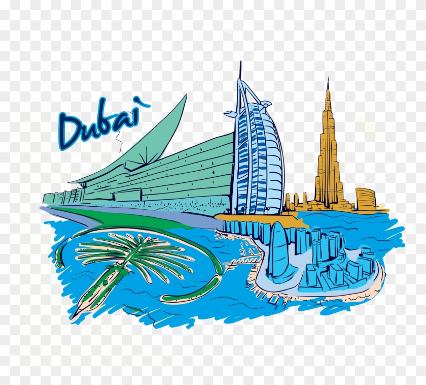 Murdoch University Dubai Clip Art - Palm Island Dubai Cartoon #682607