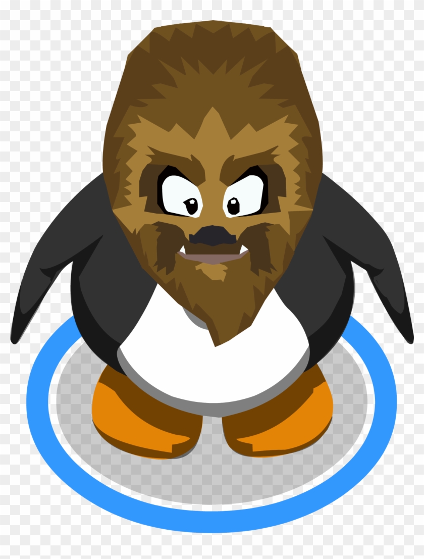 Wookie Mask Ig - Club Penguin 3d Penguin #683333