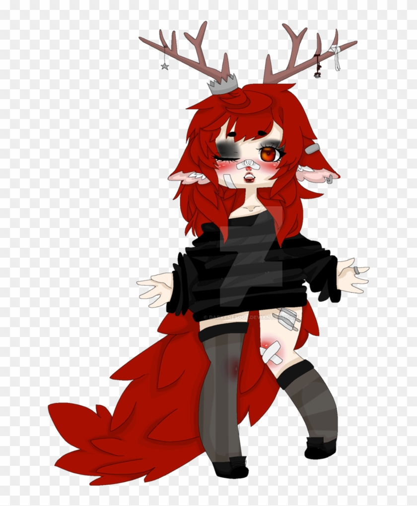 Foxeh Deer Girl By Darkenesoul - Oc Girl En Deviantart #683759