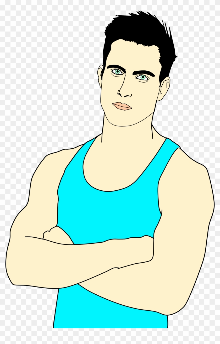 Big Image - Guy In Tank Top Clipart #683895